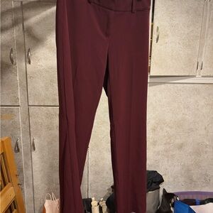 Elegant Burgundy Women's Pants